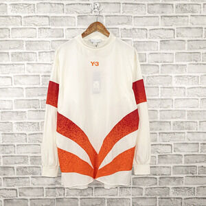 Y-3 Yohji Yamamoto ADIDAS CH2 Long Sleeve T-Shirt Cream Color Size M NWT